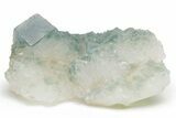 Cubic, Blue-Green Fluorite Crystal Cluster with Phantoms - China #217453-1